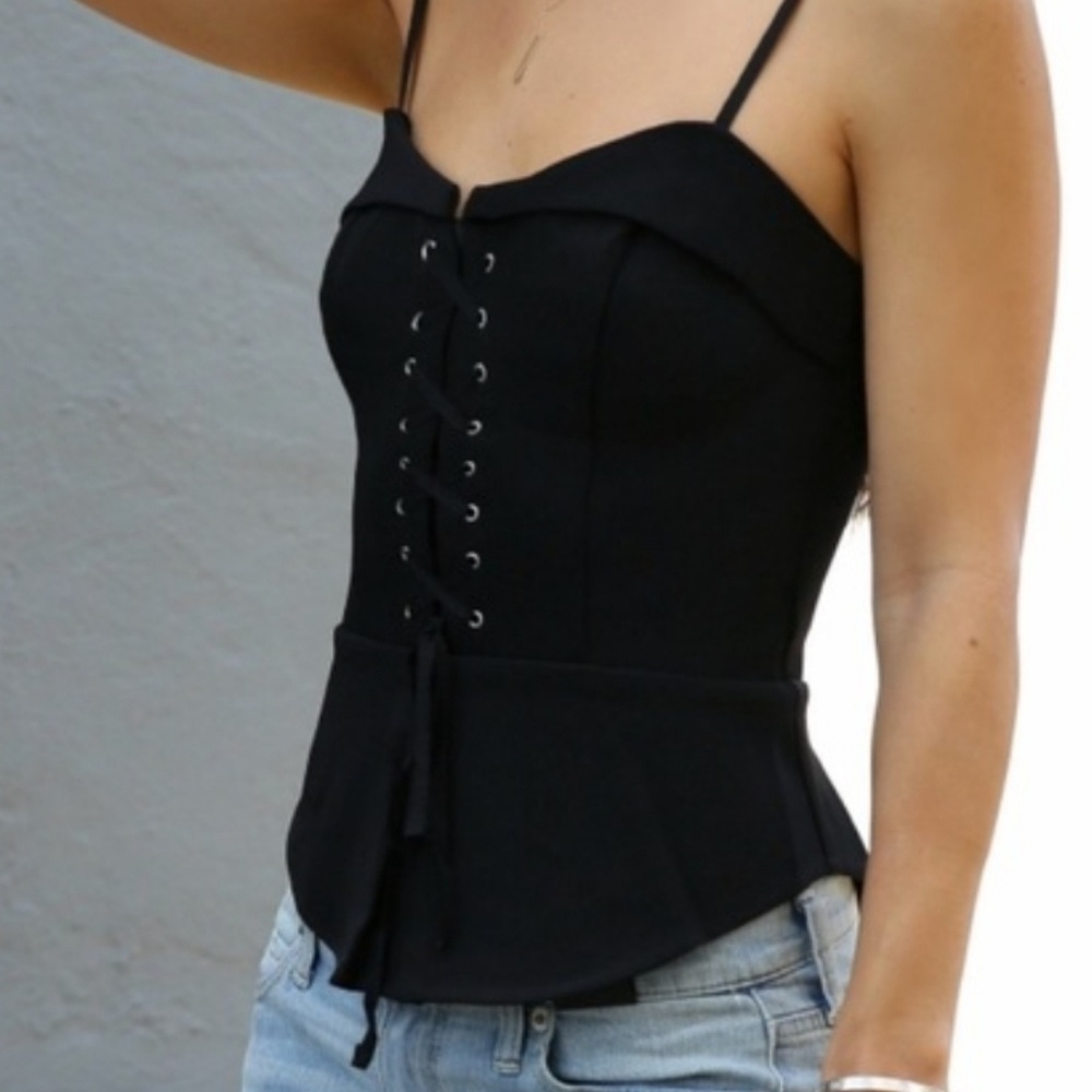 NWOT Express black corset top